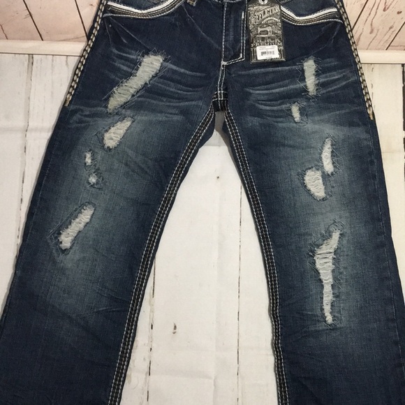 🆕Affliction Jeans -Blake Fleur Frisco Men’s Jeans - Picture 5 of 10